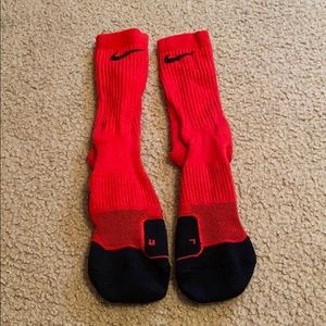 Red Nike socks
